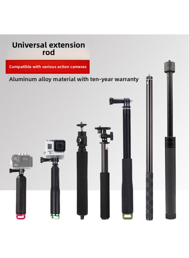 Lnsta360 Extension Rod Telescopic Bracket Sports Camera Buoyancy Rod Feiyu Extension Rod 19 Inch 36 Inch Selfie Stick-Color:19-inch Selfie Stick/Red - Image 2