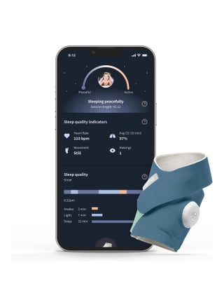 Dream Sock Smart Baby Monitor With Heart Rate And Average Oxygen O2 As Sleep Quality Indicators Bedtime Blue - pzsku/ZDBE8CA5B4240650EB3E4Z/45/_/1703742804/568139ab-d8af-4403-87ce-16751fa5c121