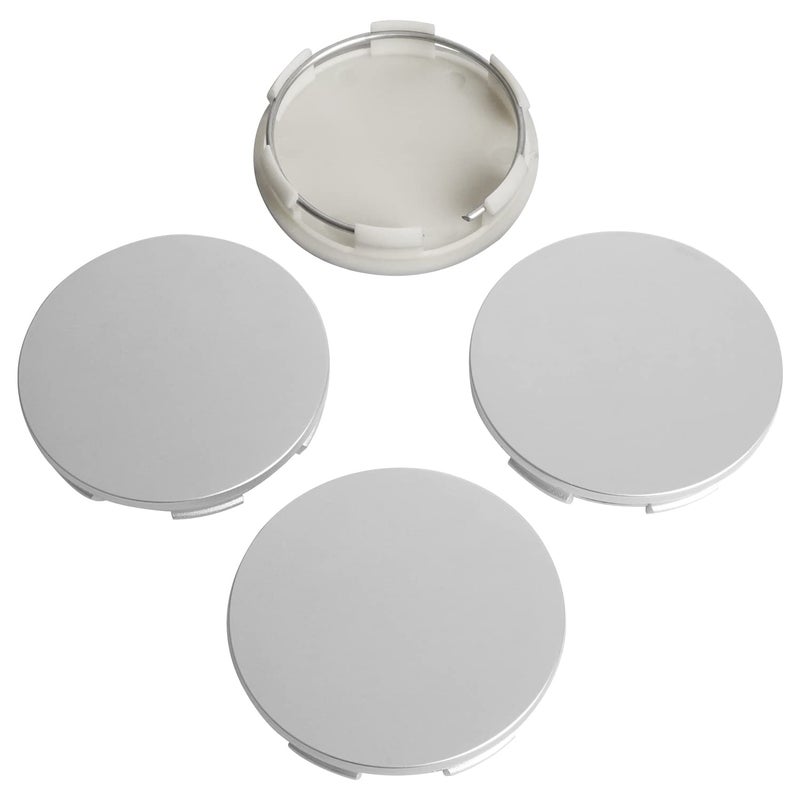 KitsPro أغطية مركز العجلات KitsPro 2.7 بوصة 69 مم لهوندا 44732S9AA00، عبوة من 4 (فضي، خارجي 69 مم، داخلي 64 مم) - Image 1