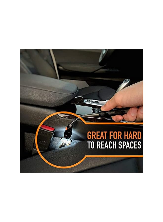 promass Extendable Magnetic Flashlight with Telescoping Magnet Pickup Tool - HVAC Tools Gifts for Men - Long LED Magnet Stick Tool for Mechanic, Tech, Handyman - Birthday Gifts for Dad - Image 4
