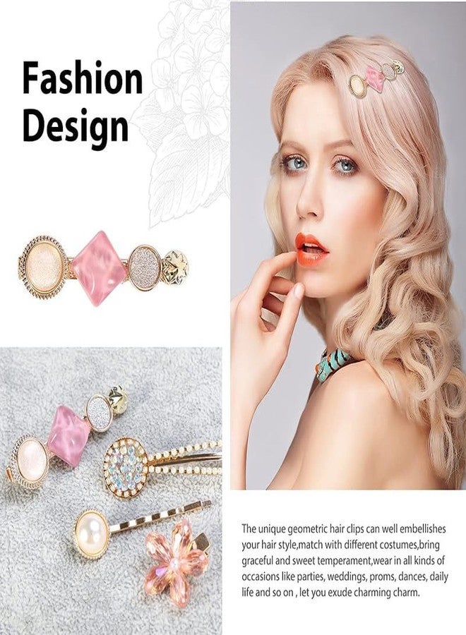 CHRONEX 8PCS Metal Hair Clips Barrettes Pins Geometric Shape Hollow Hairpin Korean Hair Clip - Image 4