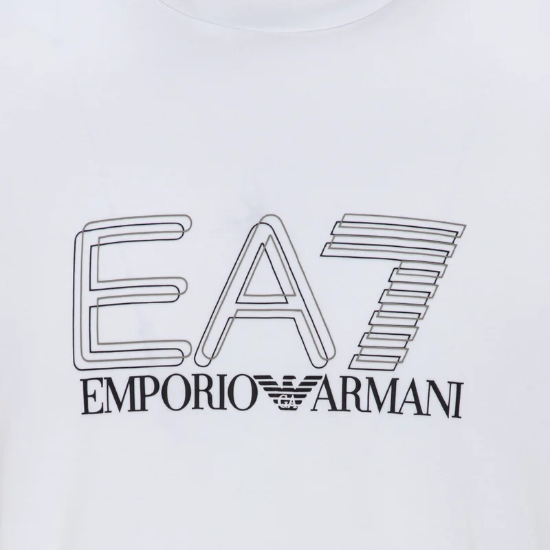 EA7 Emporio Armani White Men's Visibility Training T-Shirt for Men | Best Price UAE