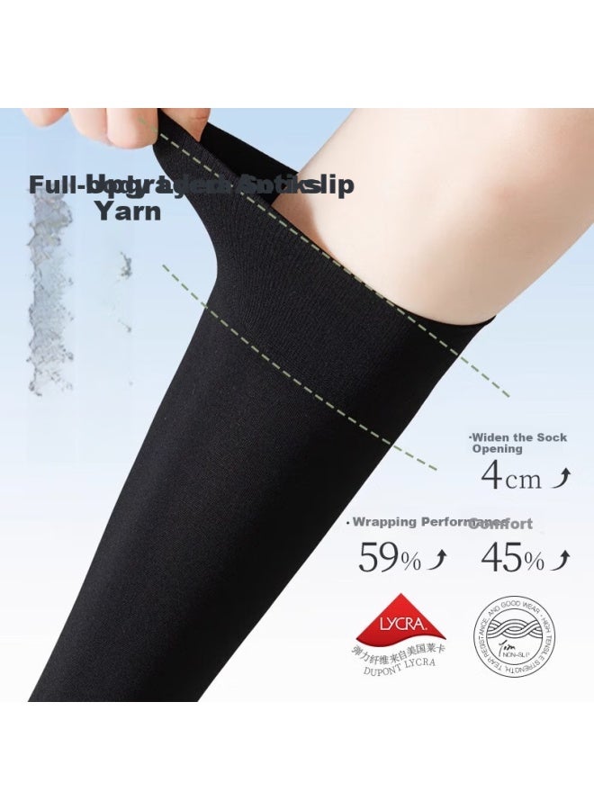 Picking up socks Sock Diary Thin Pressure Slim Leg Socks Women Summer Thin Leg Jk Socks Anti-Slip Sunscreen Cool Feeling Over-The-Knee Socks Women Black High Tube Socks - Image 4