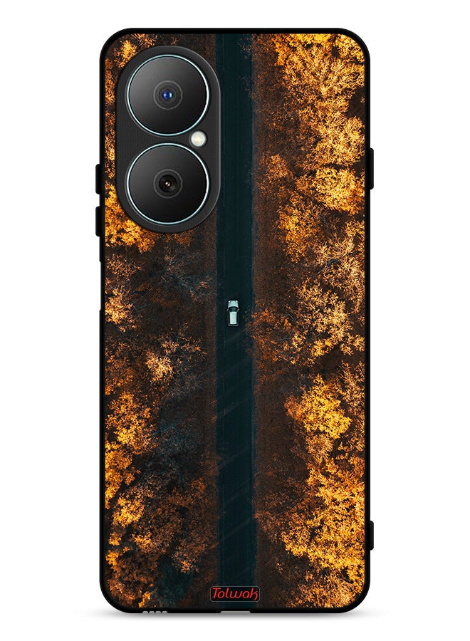 Tolwak Huawei Nova Y73 Protective Case Cover Road In Autumn Trees