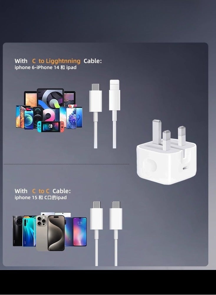 35W USB-C fast charger cable with 2M Type-C for fast charging of smart phones and tablets - Image 5