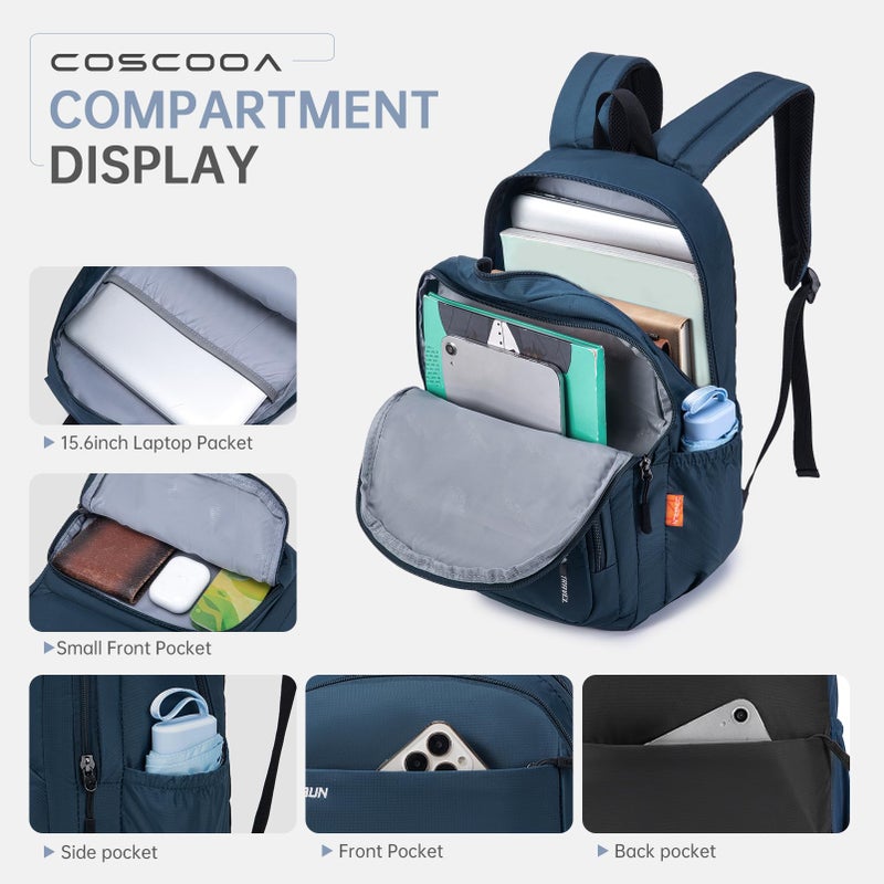 COSCOOA 40x30x15cm Personal Item Travel Ryanair Backpack,16x12x6inch Small Carry On Backpack 20L,Flight Approved Underseat Travel Luggage Bag,Mochila de Viaje,Cabin Size Lightweight Backpack - Image 3