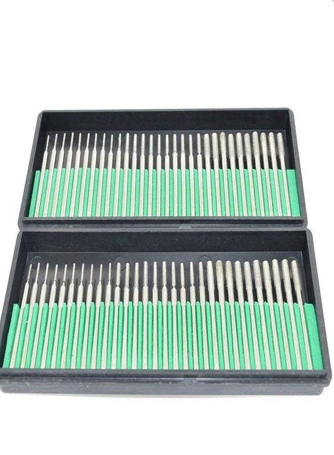 Aiskaer 60 Pcs Diamond Drill Bits, 1mm 2mm 3mm Mix Set Jewelry Drill Bits for Jewelry, Sea Glass Shells, Gem Stones Lapidary, Jewelry Making - Image 1