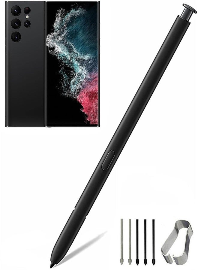 Befzygwk Galaxy S22 Stylus Pen Replacement for Samsung Galaxy S22 Ultra 5G Touch Stylus Pen, S22 S Pen Without Bluetooth Replacement + Tips/Nibs (Black) - Image 1
