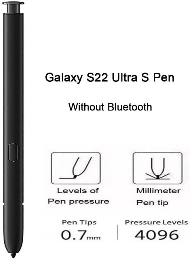 Befzygwk Galaxy S22 Stylus Pen Replacement for Samsung Galaxy S22 Ultra 5G Touch Stylus Pen, S22 S Pen Without Bluetooth Replacement + Tips/Nibs (Black) - Image 4