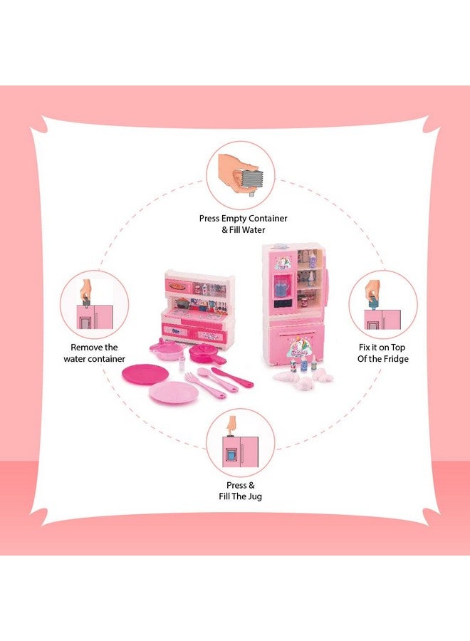 ويمبلي مجموعة مطبخ ويمبلي للأطفال من البنات والأولاد | مجموعة طبخ للأطفال (٢٩ قطعة) بتصميم يونيكورن | مجموعة ألعاب مطبخ تظاهرية للأطفال من سن ٣ سنوات فما فوق | لعبة طبخ أدوار حفلات الطعام، هدية مثالية لأعياد الميلاد، معتمدة من BIS - Image 4