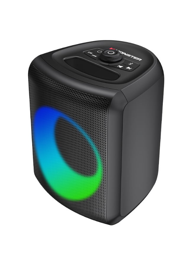 Monster MusicBox Bluetooth Speaker, IPX5 Waterproof Level, USB-C Charging Port, 2000mAh Battery Capacity - Image 1