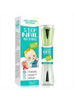 Nail-Biting-Treatment-for-Kids Anti-Bite-Nail-Polish-with-Bitter-Taste Effectively-Stop-Biting-Nails-and-Thumb-Sucking, Green, 1 Count (OLIN28711)