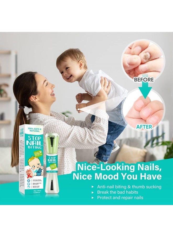EFINITYER - Nail-Biting-Treatment-for-Kids Anti-Bite-Nail-Polish-with-Bitter-Taste Effectively-Stop-Biting-Nails-and-Thumb-Sucking, Green, 1 Count (OLIN28711) - Image 1