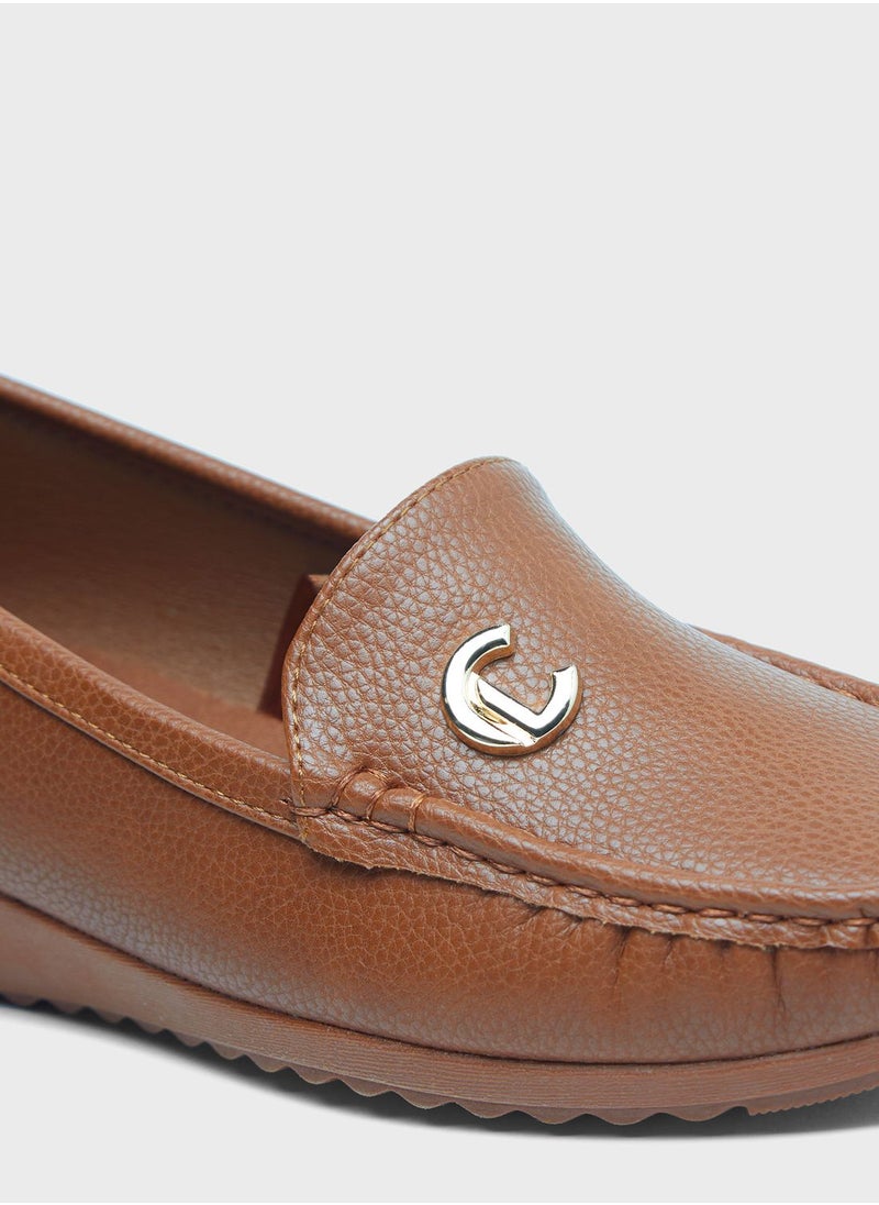 Le Confort - Ankle Strap Mid Heel Loafers - Image 1