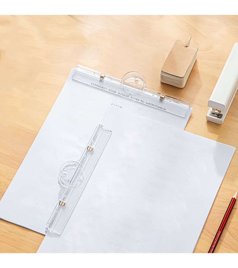 Acrylic Transparent Magnetic Clip Strong Adsorption Secure Hold Non Slip For Test Papers Menus Receipts Folders Document Organization Transparent - Image 5