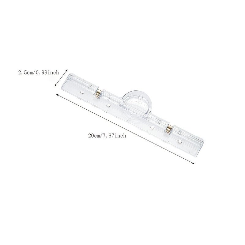 Acrylic Transparent Magnetic Clip Strong Adsorption Secure Hold Non Slip For Test Papers Menus Receipts Folders Document Organization Transparent - Image 3