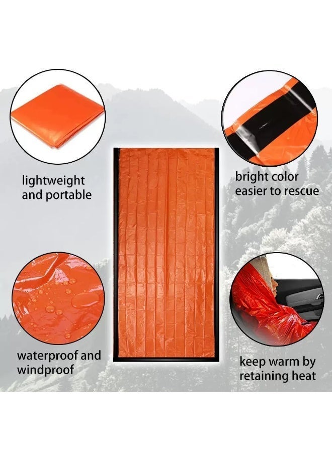 Zalava Emergency Sleeping Bag with Whistle, Waterproof Thermal Insulation Bivvy, 210x90cm Lightweight Survival Gear for Hiking, Camping, First Aid and Outdoor Emergencies, Olive Green - Image 3
