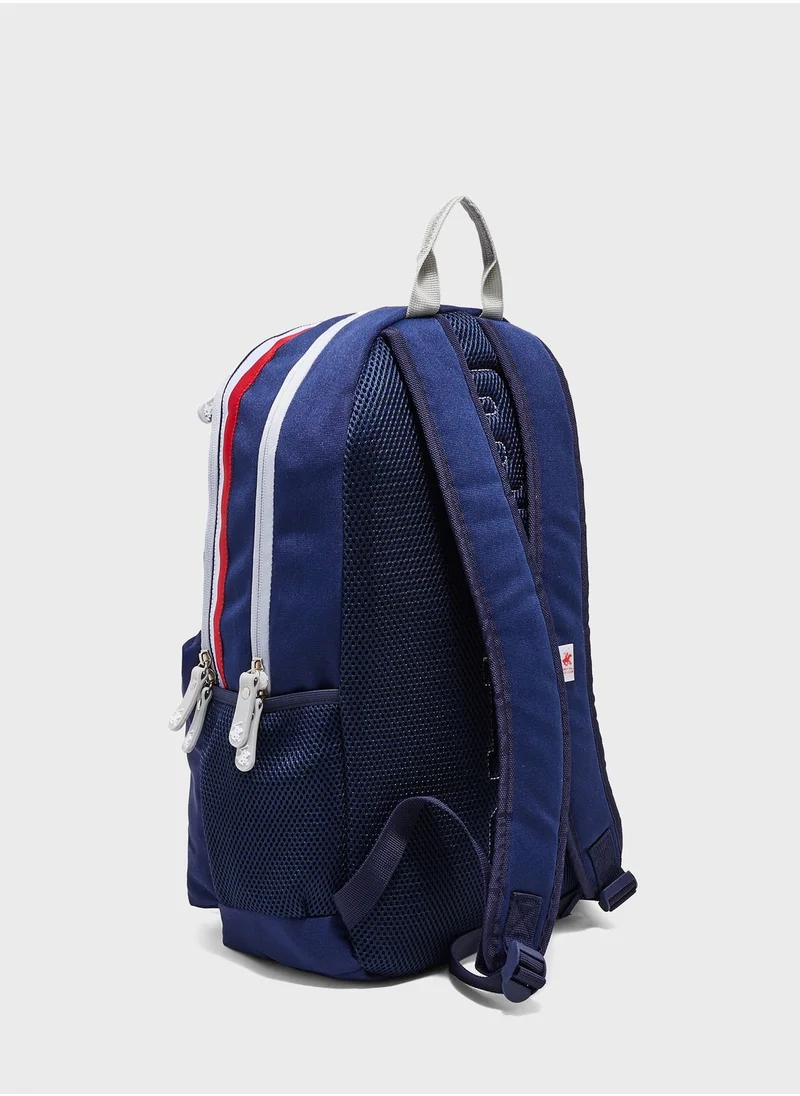 bhpoloclub Logo Front Zip Backpack