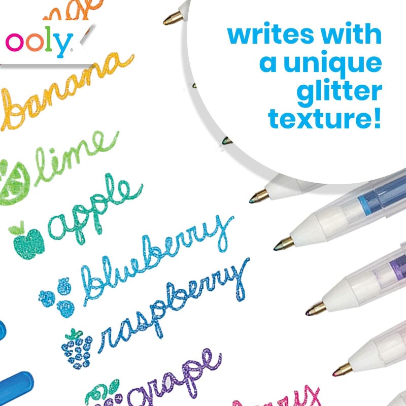 Ooly Scented Yummy Yummy Glitter Gel Pens Set of 12-1.00mm NIB Scented Glitter Pens for Kids and Adults, Art and Stationery Supplies - Image 2