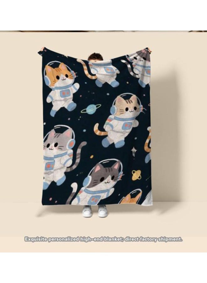 عام بطانية رقيقة من الفانيلا الكرتونية للأطفال والرضع (دافئة ومريحة، ومناسبة للنوم والألعاب) 70 سم * 100 سم - Image 2