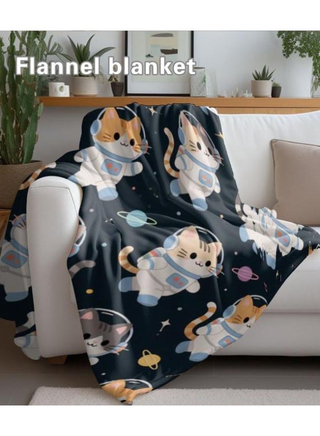 عام بطانية رقيقة من الفانيلا الكرتونية للأطفال والرضع (دافئة ومريحة، ومناسبة للنوم والألعاب) 70 سم * 100 سم - Image 1