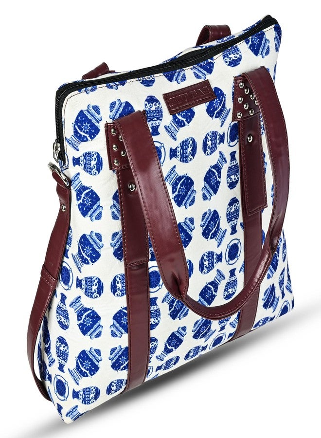 Bot Bag laptop handbag for women Blue Pottery - Image 4