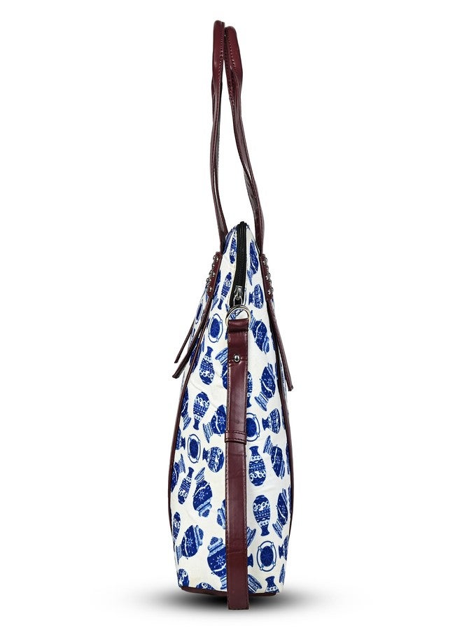 Bot Bag laptop handbag for women Blue Pottery - Image 3