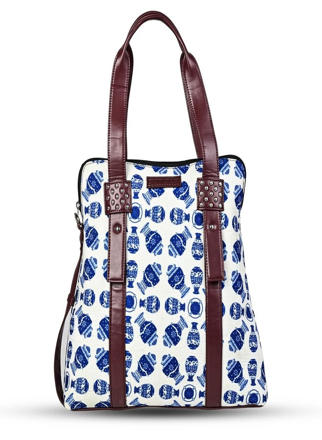 Bot Bag laptop handbag for women Blue Pottery - Image 1