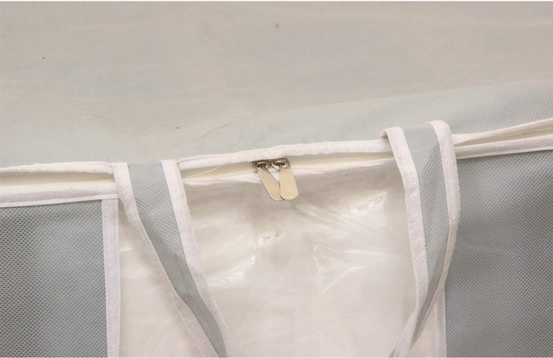 Kuber Industries Non Woven Front Handle Underbed Storage Organiser XLarge Grey - Image 3