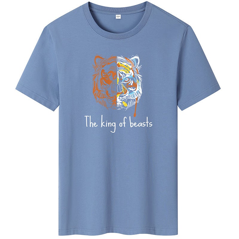 Summer Men's Anchor Live Short-sleeved T-shirt Cotton Top Base Shirt Loose Half-sleeved Hong Kong Version Fashion Brand Personality - Image 5