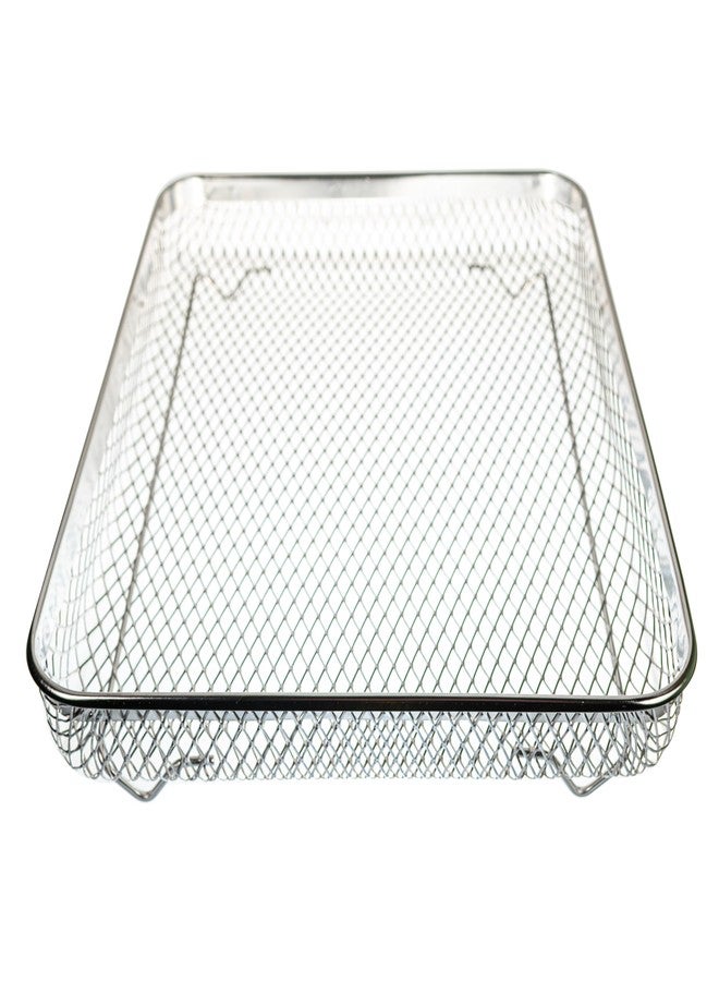 Univen Stainless Steel Upgraded Air Fryer Basket Compatible with Cuisinart Airfryer Oven TOA-26 TOA-28 - Image 2
