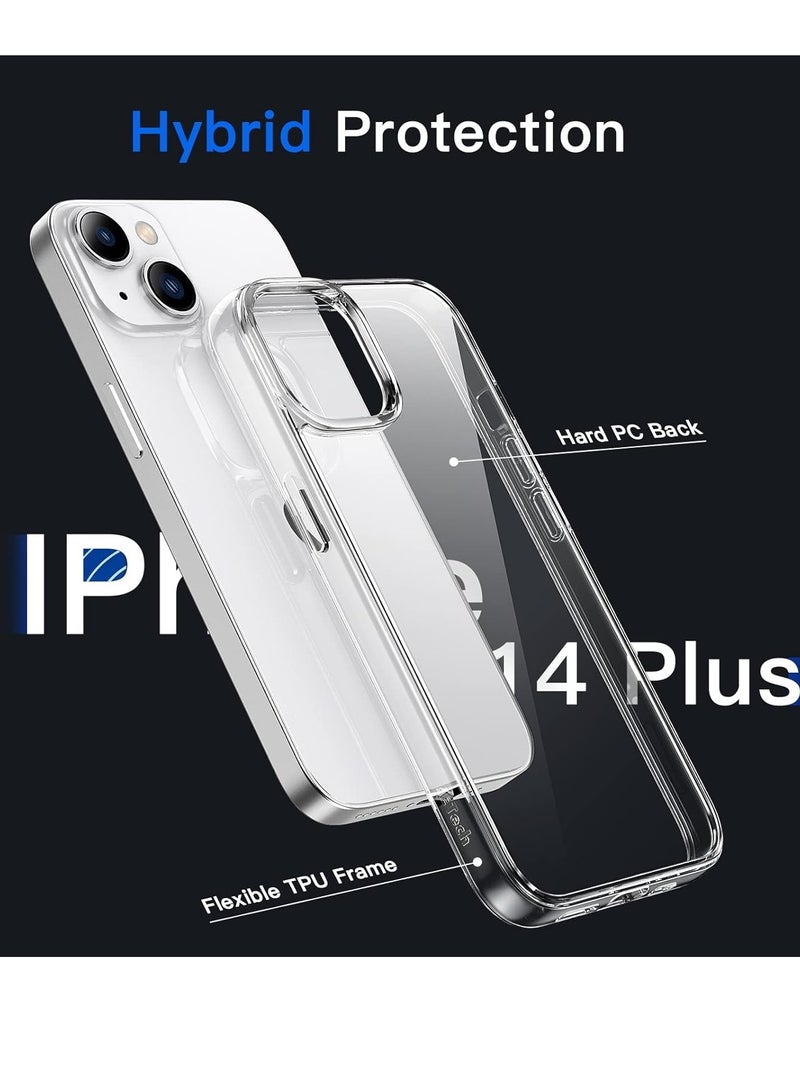 iPhone 14 Plus Case Clear 6.7inch TPU Soft Scratch-Resistant Cover Anti-Drop Slim Thin Phone Case Cover Compatible with iPhone 14 Plus - Image 3