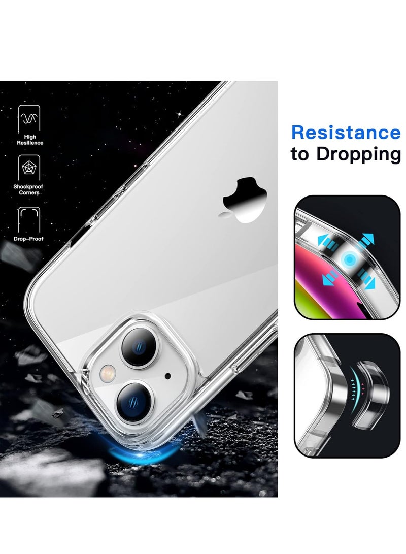 iPhone 14 Plus Case Clear 6.7inch TPU Soft Scratch-Resistant Cover Anti-Drop Slim Thin Phone Case Cover Compatible with iPhone 14 Plus - Image 5