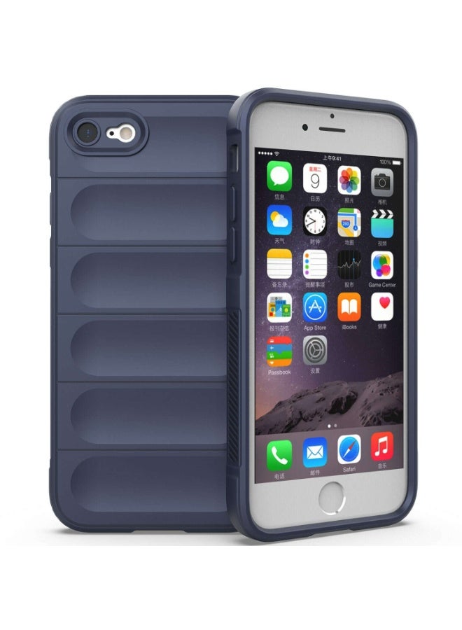 Premium Protection Back Silicone Case Compatible with Iphone 7/8/Se 2020/Se 2022 Magic Shield Shockproof Case with Camera Protection (Blue) - Image 1