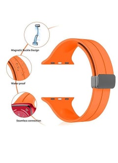 Apple Watch Band 38mm 40mm 41mm Watch Strap Band Waterproof Band With Buckle - Orange
