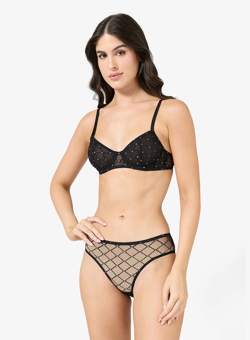 Ginger 2 PC Sheer Lingerie Set - Image 1