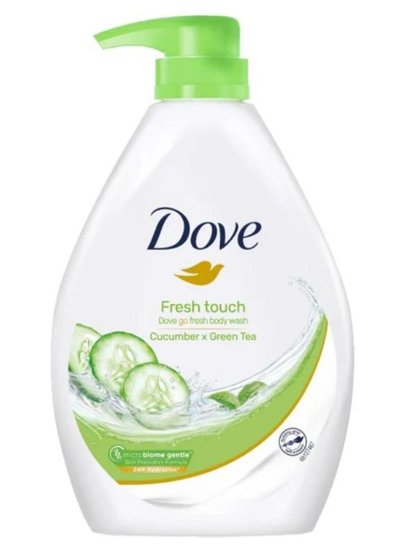 Dove Fresh Touch Body Wash Cucumber And Green Tea Scent 1000 ML - Image 1