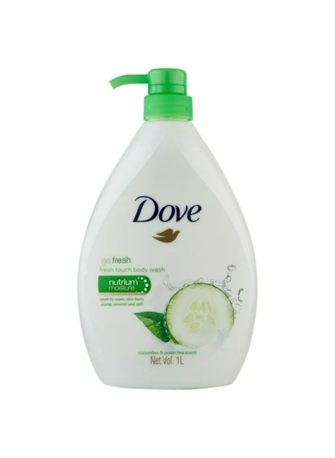 دوف غسول الجسم فريش تاتش برائحة الخيار والشاي الأخضر 1000 مل - Image 3