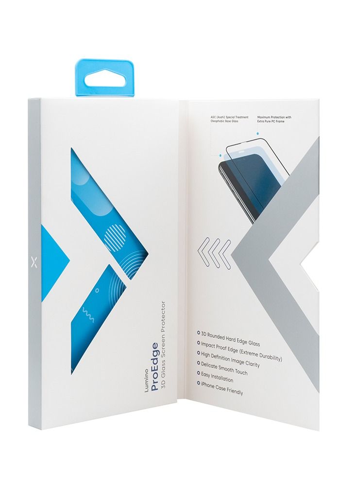 Blinx Blinx Lumino 3D Tempered Glass Screen Protector Clear For Iphone 14 plus 13/Pro Max  - Image 4