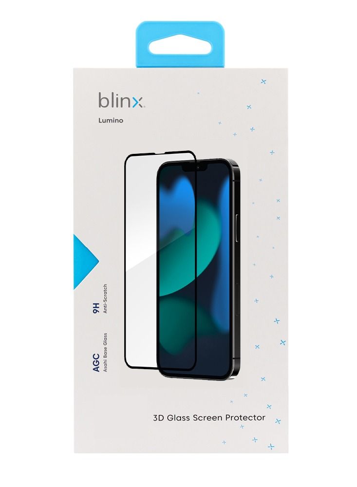 Blinx Blinx Lumino 3D Tempered Glass Screen Protector Clear For Iphone 14 plus 13/Pro Max  - Image 3