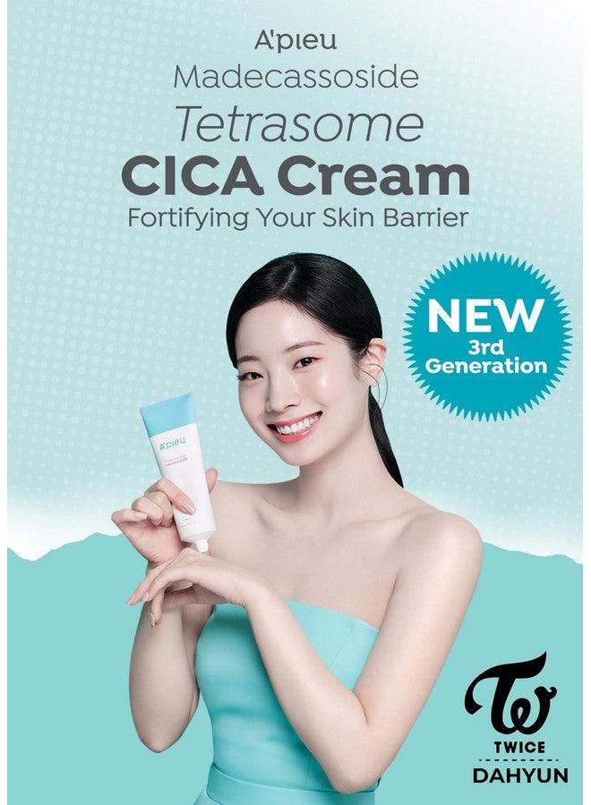 A'Pieu Madecassoside Tetrasome Cica Cream 4.06 Fl Oz / 120Ml Upgraded Absorption Enhanced Skin Barrier Calming Effects Centella Asiatica Asiaticoside Asiatic Acid - Image 2