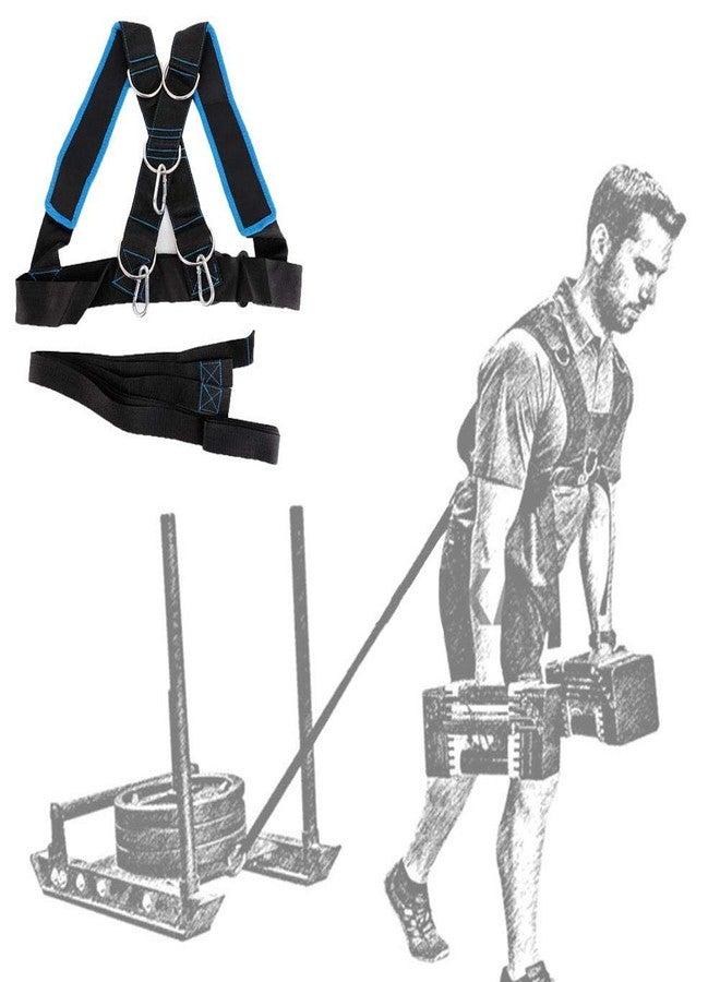 Filfeel Harness Band, Sled Harness for Pulling Fitness Speed Strength Training Sled Shoulder Harness Band Belt Sports Equipment - Image 4