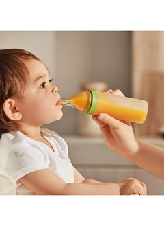 Babycare Babycare - Baby Top Squeeze Spoon, Su Weilu, BPA-Free, Soft Silicone Tip, Easy to Use, Non-Toxic, Baby Feeding Spoon, Portable, Safe for Infants, Easy Grip Handle, Convenient for Travel  - Image 3