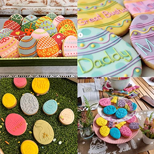 Tmflexe Easter Cookie Cutters Egg Biscuit for Kids DIY Lunchbox Bento Box Fruit Vegetable Sandwich Cutters for Children Boys Girls, Pack of 5 - Image 5