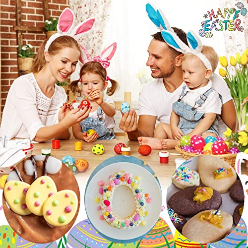 Tmflexe Easter Cookie Cutters Egg Biscuit for Kids DIY Lunchbox Bento Box Fruit Vegetable Sandwich Cutters for Children Boys Girls, Pack of 5 - Image 4