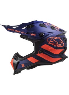 LS2 LS2 MX700 Subverter Evo Cargo Helmet Blue Orange Large Size  - Image 1
