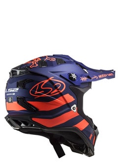 LS2 LS2 MX700 Subverter Evo Cargo Helmet Blue Orange Large Size  - Image 4