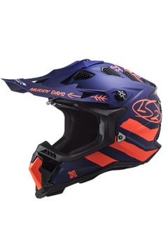LS2 LS2 MX700 Subverter Evo Cargo Helmet Blue Orange Large Size  - Image 3