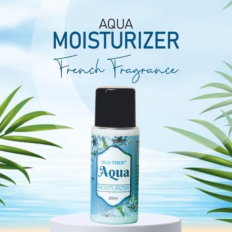 Old Tree Aqua Moisturizer Toiletries Kit 20ml Set of 100 Pcs Travel Size Aqua Moisturizer for Travelling Hotel Room Guest House Hotel Amenities and Accessories - Image 3