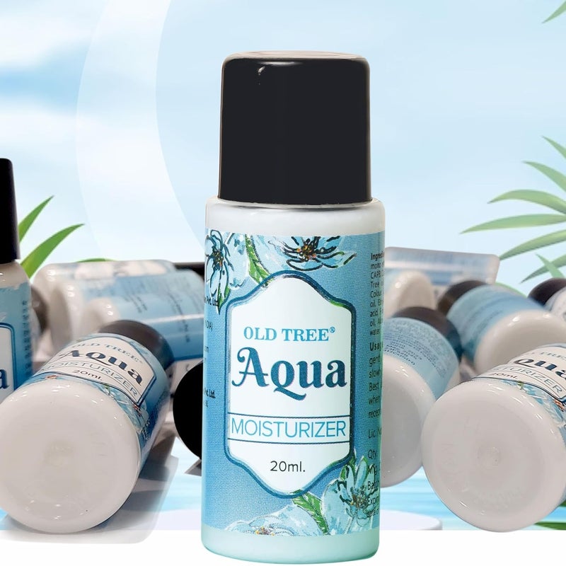 Old Tree Aqua Moisturizer Toiletries Kit 20ml Set of 100 Pcs Travel Size Aqua Moisturizer for Travelling Hotel Room Guest House Hotel Amenities and Accessories - Image 1